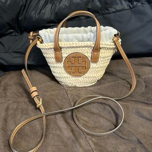 Tory Burch “Ella Straw Basket Bag”